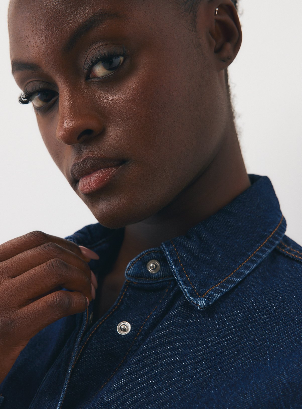 Dark Denim Relaxed Shirt 22 - Image 2 thumbnail